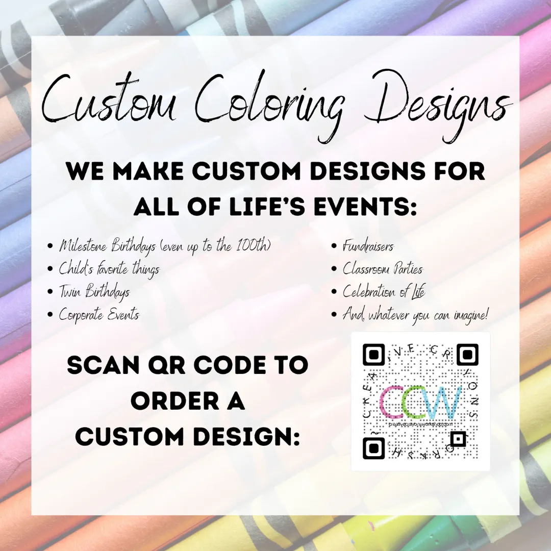 Picture Frames Coloring Tablecloth
