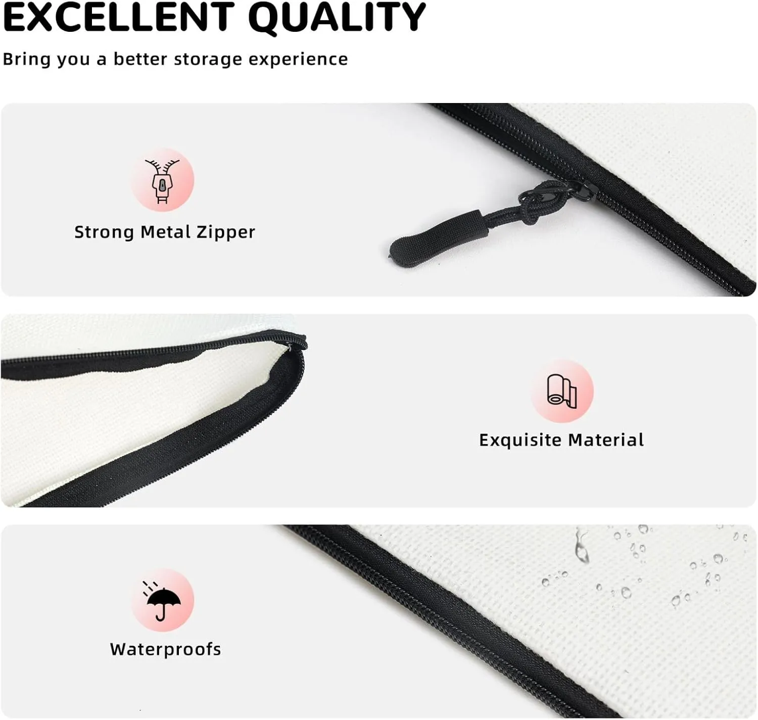 Pink Rabbit Monkeys Makeup Bag Travel Cosmetic Bags For Women Portable Pouch For Purse Zipper Toiletry Accessories Storage Bag