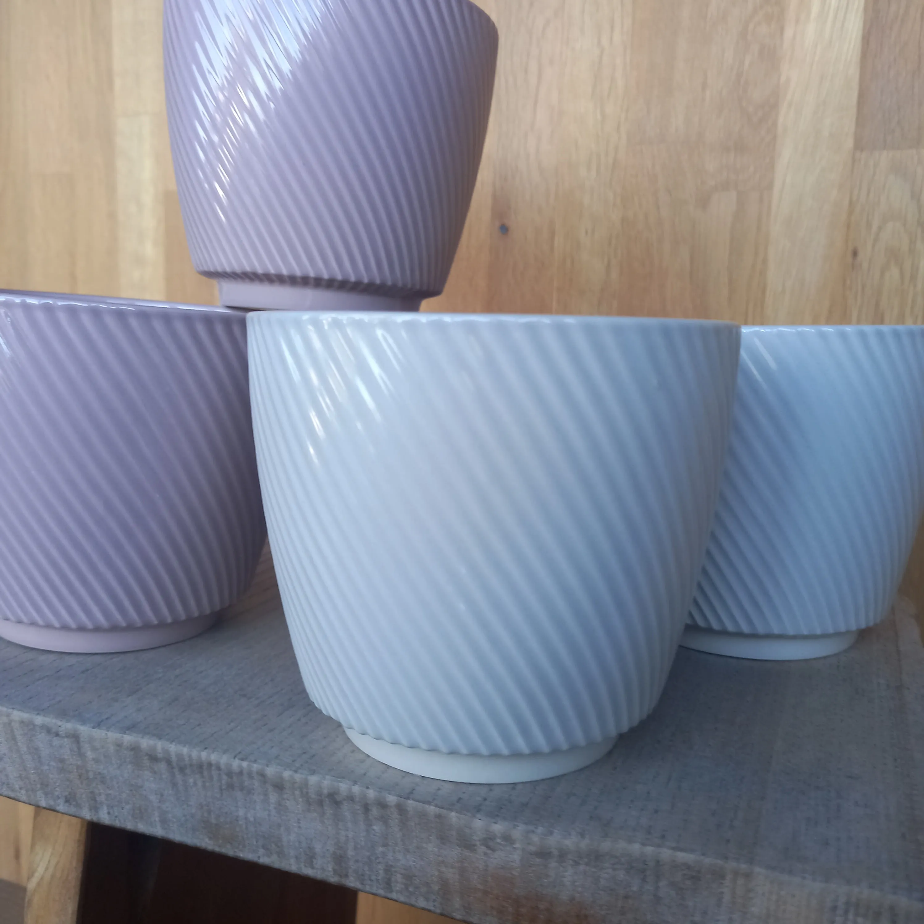 Plant Pots (Ribbed)