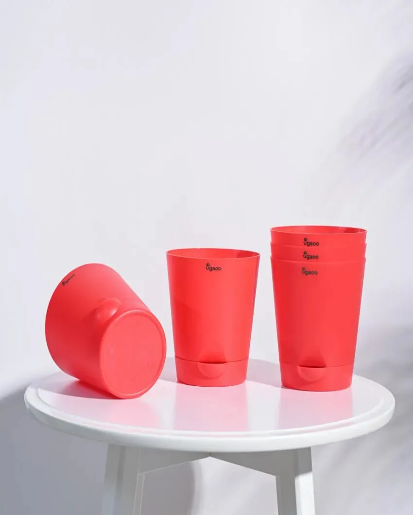 Posh Self-Watering Plastic Pots | Set of 5 | 6 inch