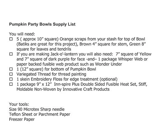 Pumpkin Party Bowls