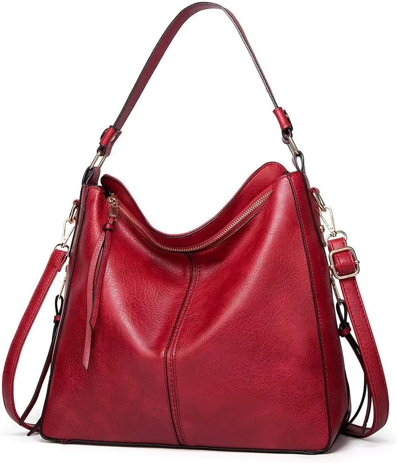 Purses for Women - Hobo Handbags Leather Shoulder Bags Large Capacity Tote Crossbody Bags with Adjustable Shoulder Strap