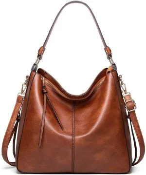 Purses for Women - Hobo Handbags Leather Shoulder Bags Large Capacity Tote Crossbody Bags with Adjustable Shoulder Strap