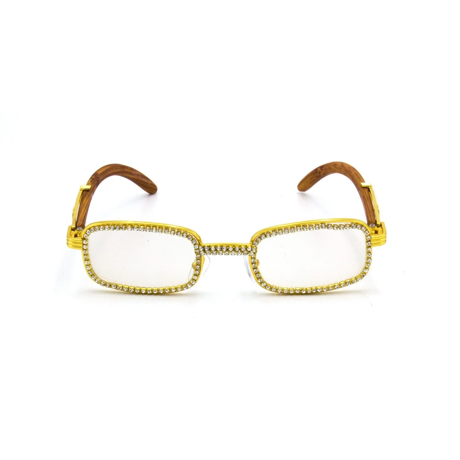 "Iced Out" Gold Frames