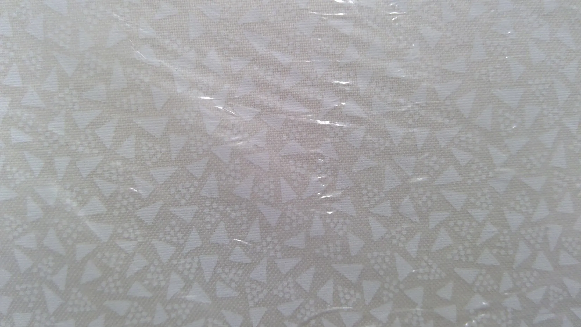 Ramblings 11 white on cream triangles
