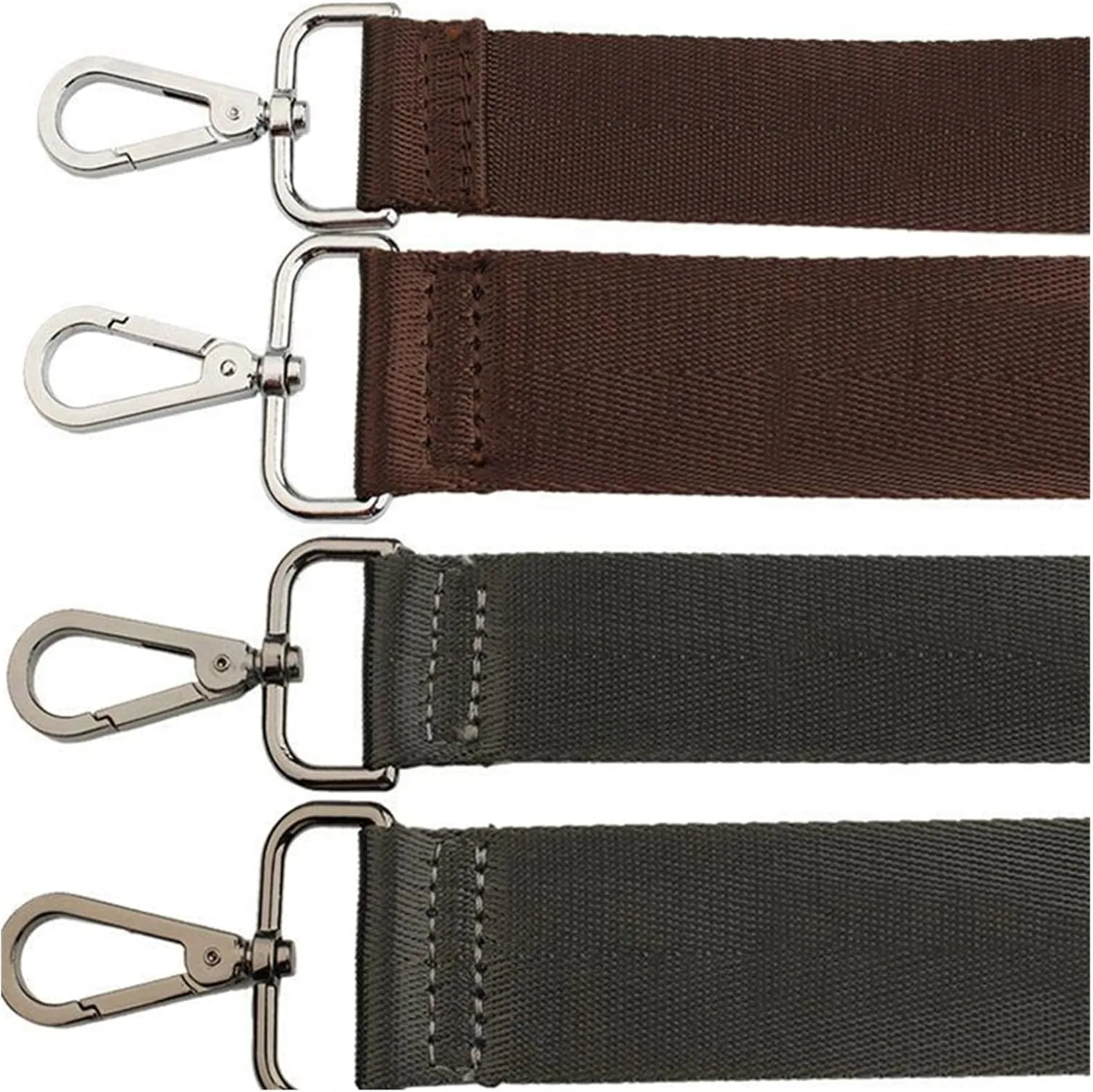 Replacement Adjustable Bag Strap for Shoulder Bags Men Briefcase Luggage Messenger Strap Women Bag Accessories (Color : Black-Gun Black)