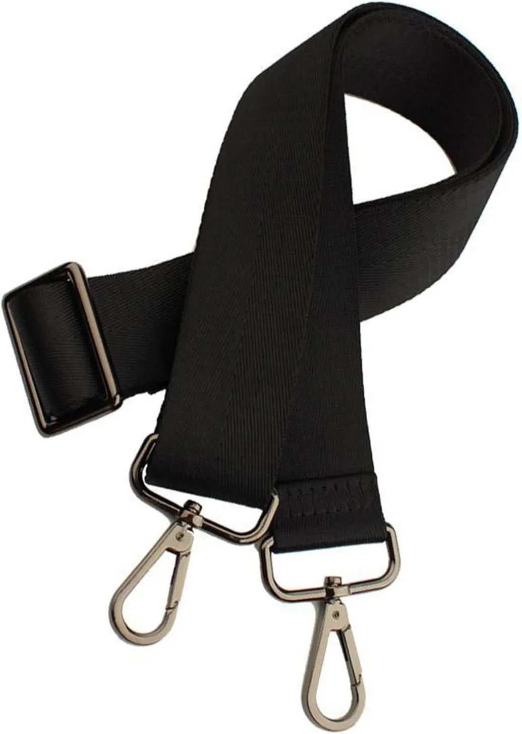 Replacement Adjustable Bag Strap for Shoulder Bags Men Briefcase Luggage Messenger Strap Women Bag Accessories (Color : Black-Gun Black)