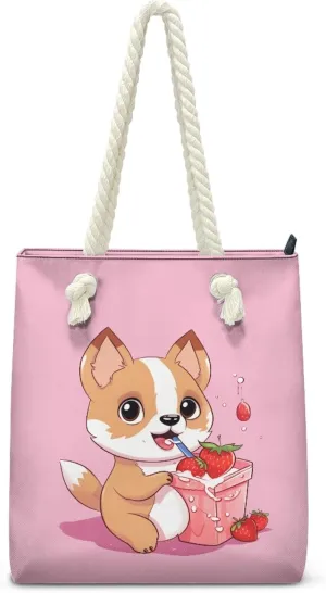 Reusable Grocery Bags Zippered Tote Bags for Women Large Capacity Beach Bag for Travel