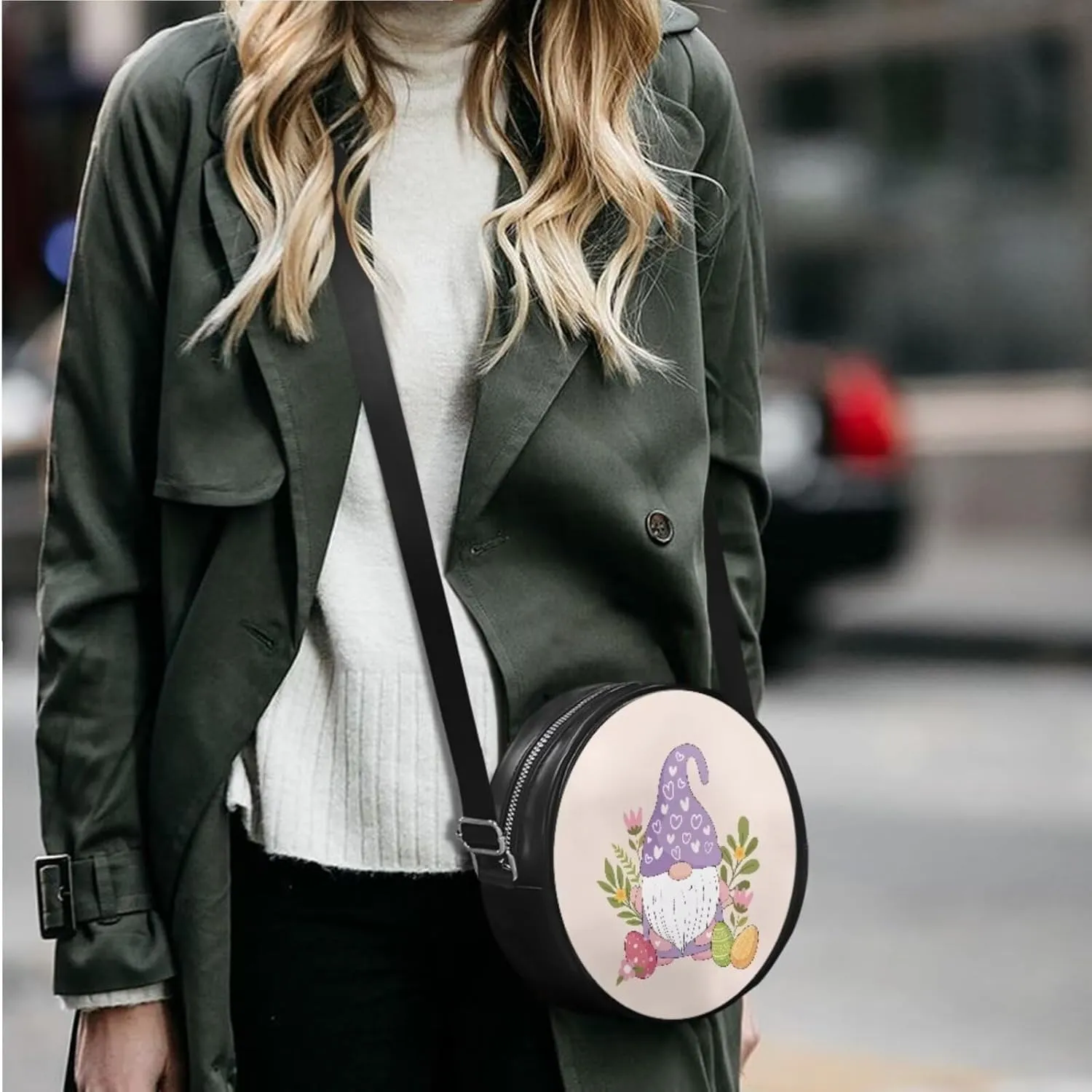 Shoulder Bags Set 3 Piece Saddle Bags Tote Bag for Women Circle Crossbody Bag Wallet Women Wristlet
