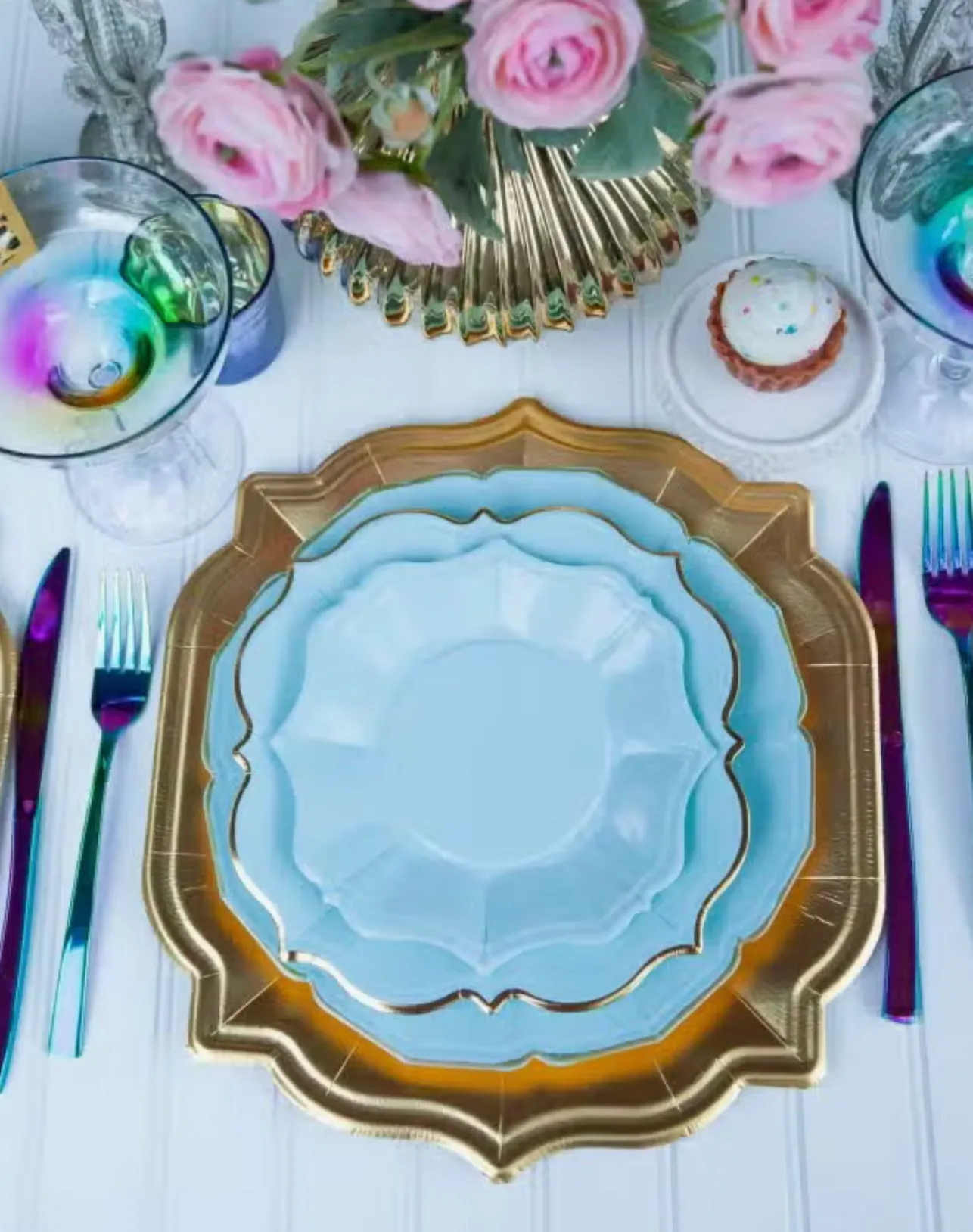 Sky Dinner Plates