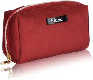 Small make up bags, Travel accessories for women,Red makeup bag travel cosmetic bag Mini makeup bag for purse