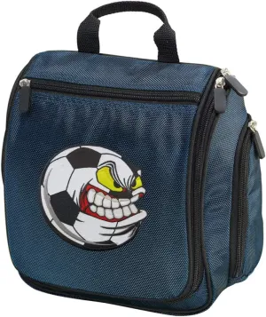 Soccer Fan Toiletry Bag Or Hanging Mens Crazy Soccer Shaving Kit