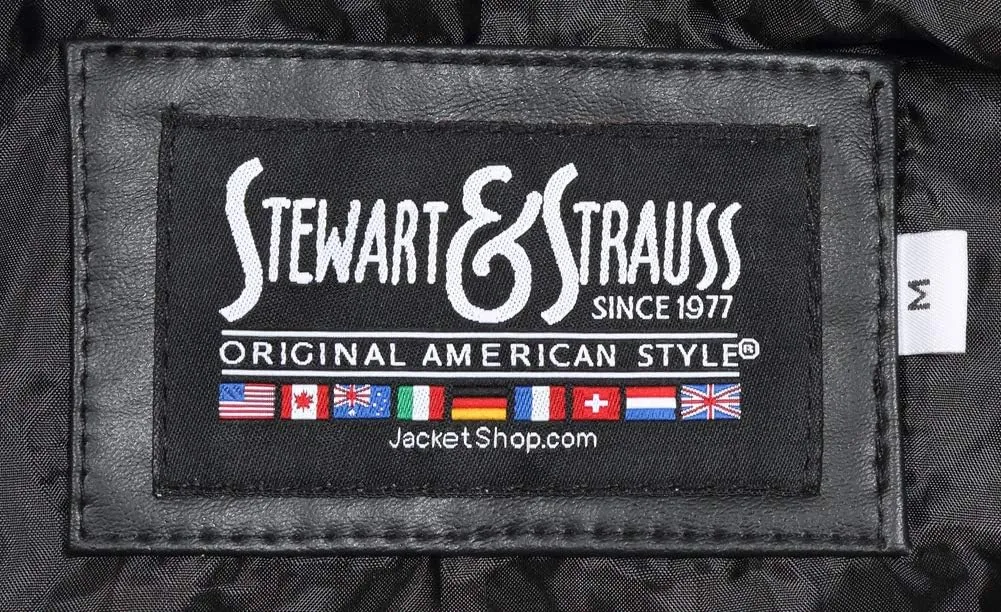 Stewart & Strauss Original Satin Bomber Jacket Since 1977 (19 Team Colors) Satin XXS to 6XL,Original