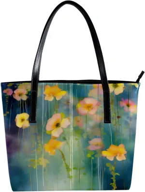 The Tote Bag For Women,Bags For Women,Reusable Shopping Bags,Abstract Spring Flower Handbags