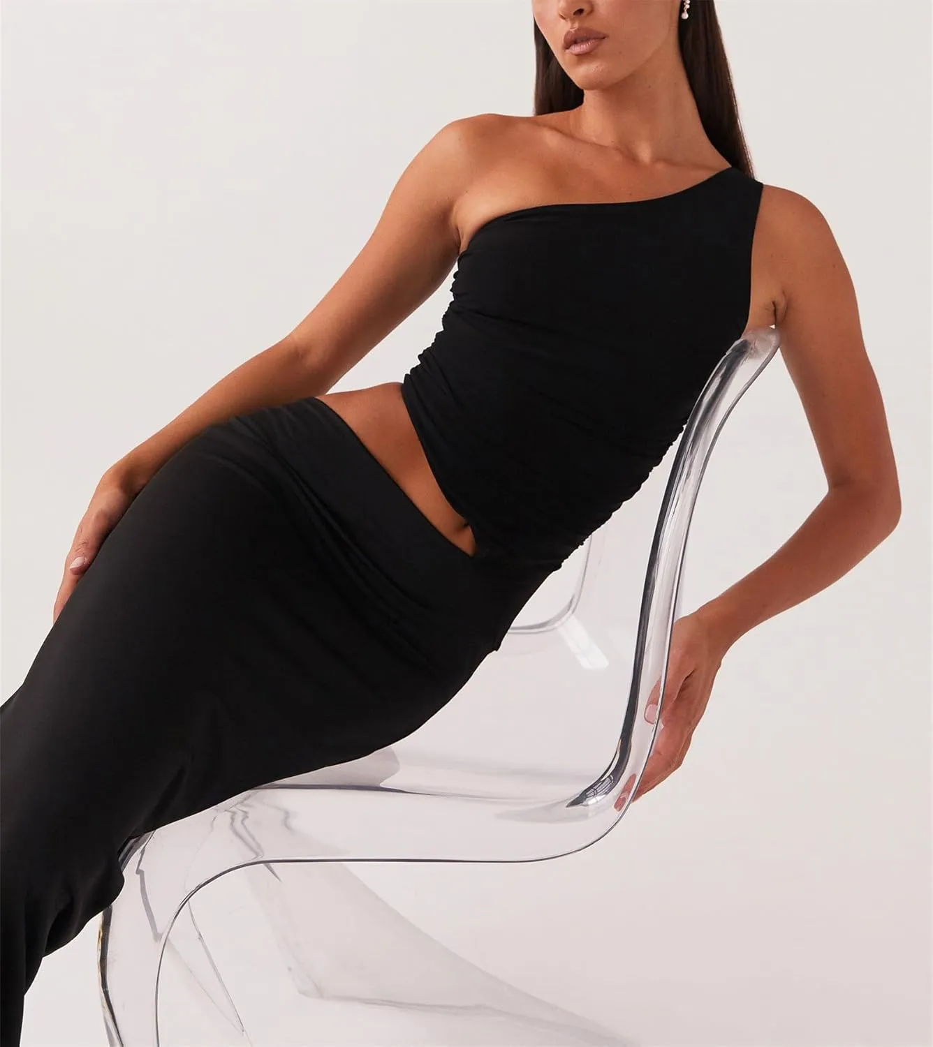 Thopavenoir Women's Sexy Cut Out Maxi Dress Backless Sleeveless Slip Dresses Elegant Bodycon Long Dress Cocktail Partywear