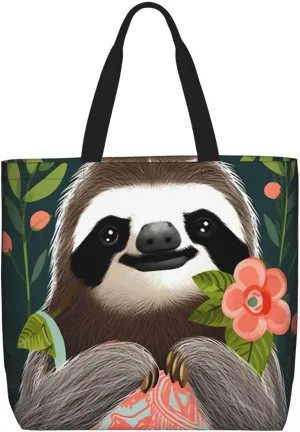 Tote Bag for Women Reusable Grocery Bags Dragonflies Grey Tote Bag with Inner Pocket Travel Tote for Shopping