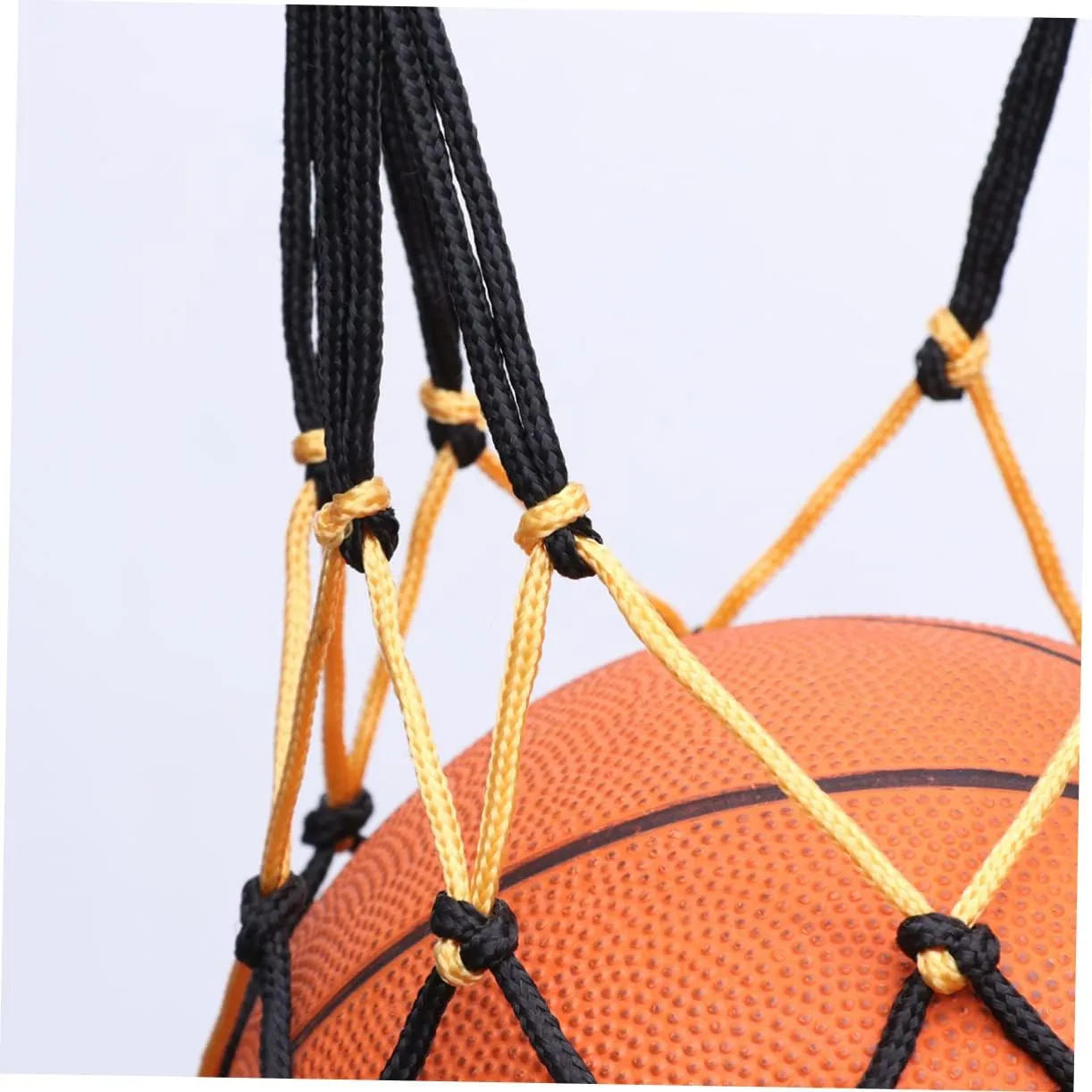 Totority Nylon Net Bag Sporting Basketball Netted Carrier Draw Ball Mesh Net Draw Mesh Net Nets Ball Storage Bag