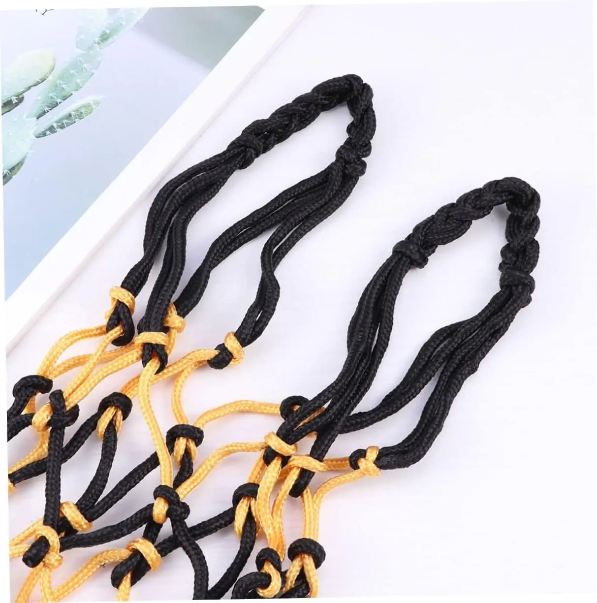 Totority Nylon Net Bag Sporting Basketball Netted Carrier Draw Ball Mesh Net Draw Mesh Net Nets Ball Storage Bag