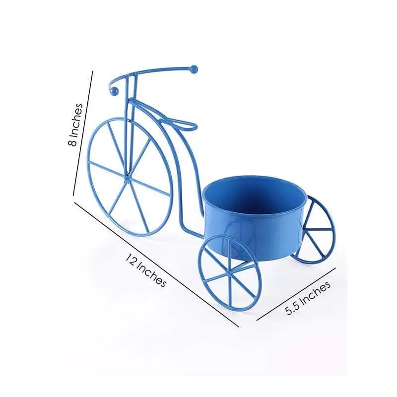 Twee Bicycle Planter-Blue