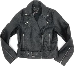 Victoria's Secret Faux Leather Moto Jacket Black