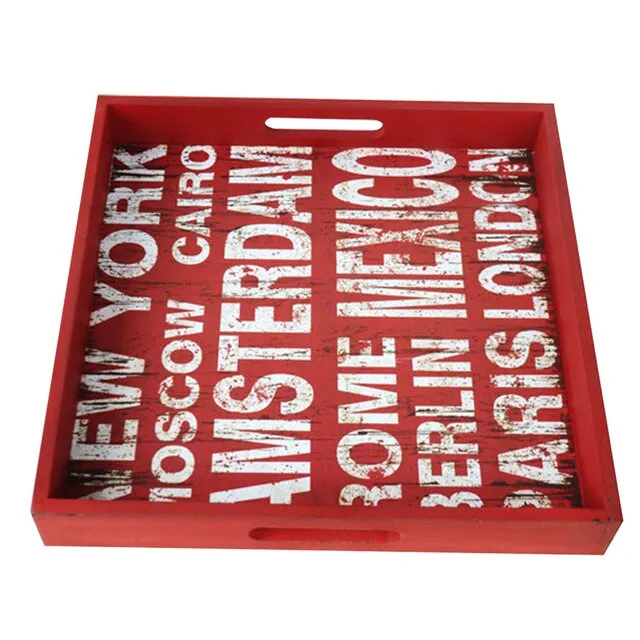 Vintager Wooden Square Debris Storage