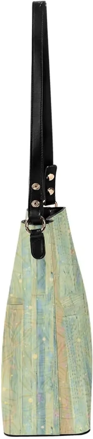 Waterproof Bucket Bags for Women, Crossbody Bag for Women Handbags PU Leather Shoulder Bags, 11x 4.5x 11.4