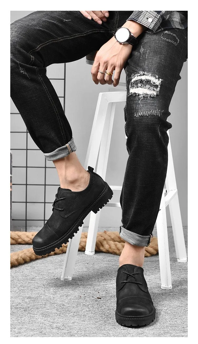 West Louis Soft Black Fashion Casual Shoes
