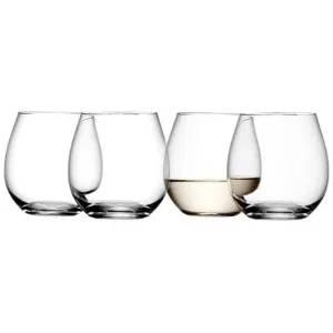 Wine Stemless White Wine Glass 370ml x 4