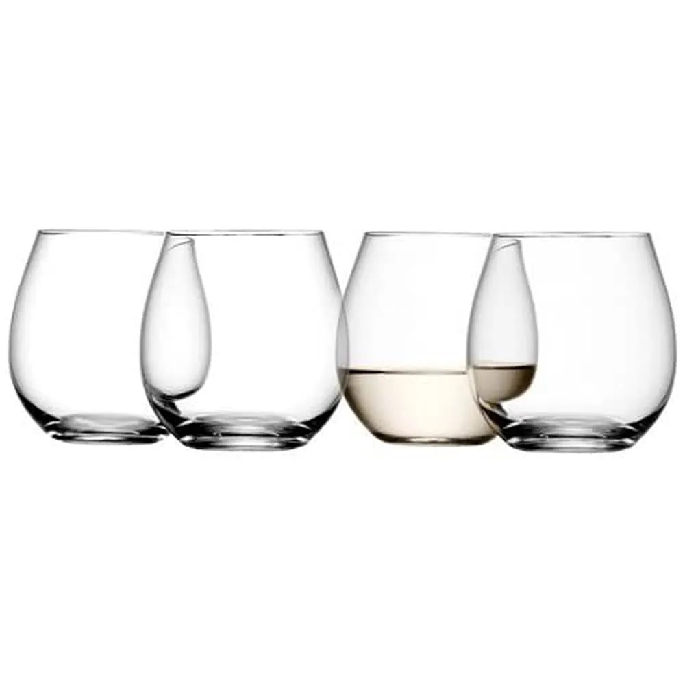 Wine Stemless White Wine Glass 370ml x 4