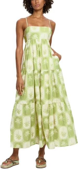 Women Y2K Summer Flowy Swing Dresses Fairycore Spaghetti Strap Smocked Maxi Dress Casual Boho Beach Sundresses