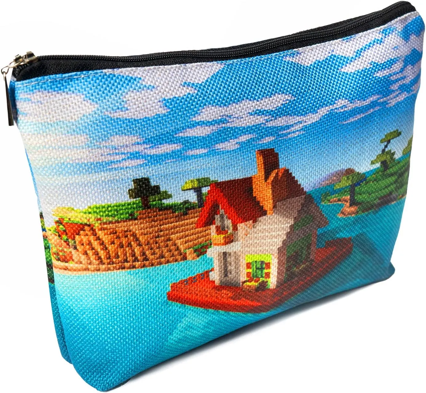 Women Zippered Cosmetic Bag Wash Bag Travel Makeup Pouch Waterproof Makeup Bag for Purse Portable Toiletry Bag Accessories Organizer