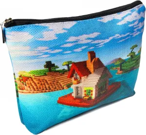Women Zippered Cosmetic Bag Wash Bag Travel Makeup Pouch Waterproof Makeup Bag for Purse Portable Toiletry Bag Accessories Organizer