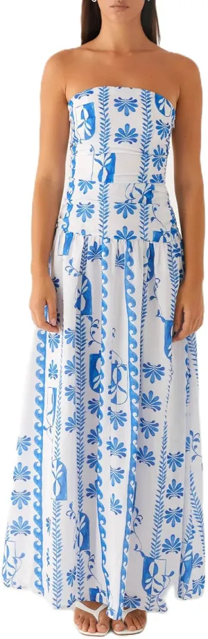Womens Boho Floral Tube Strapless Dress with Scarf Y2k Flower Backless Beach Midi Bodycon Dresses Long Sundress