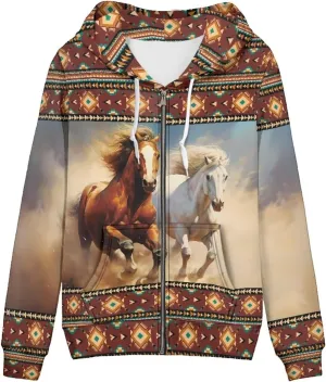 Women's Casual Pullover Long Sleeve Drawstring Hoodie Sweatshirt with Pockets XS-5XL