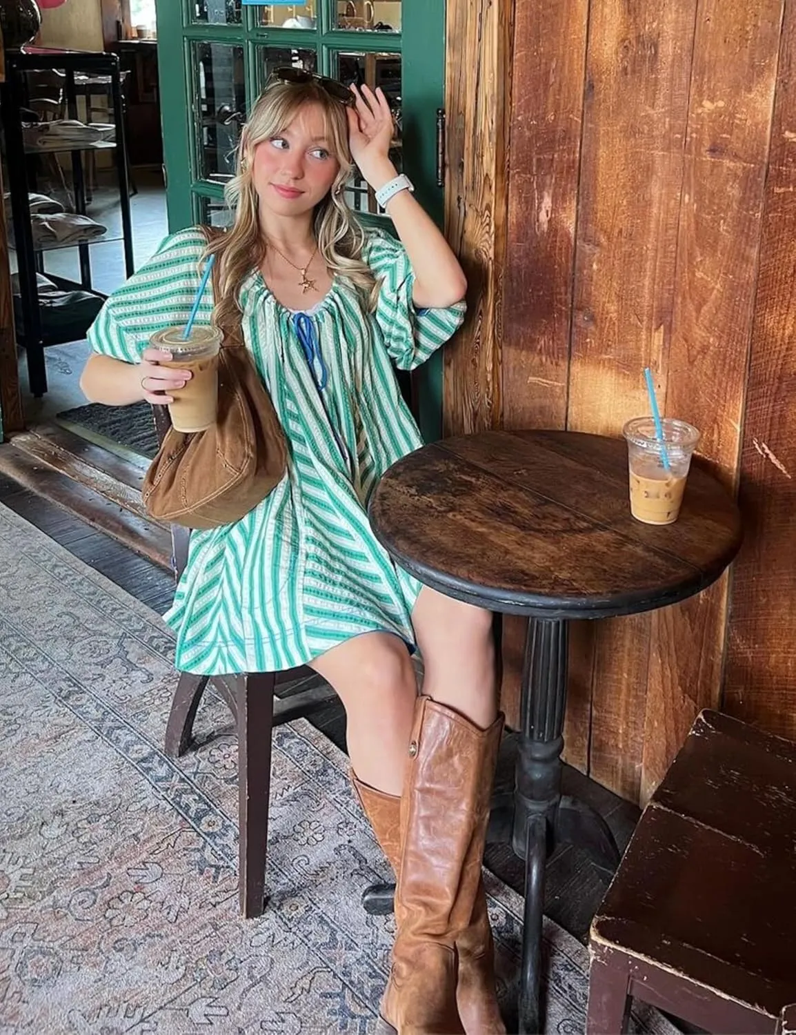 Womens Summer Striped Romper Casual Oversized Puff Sleeve Short Jumpsuits Overalls Beach Vacation Outfits