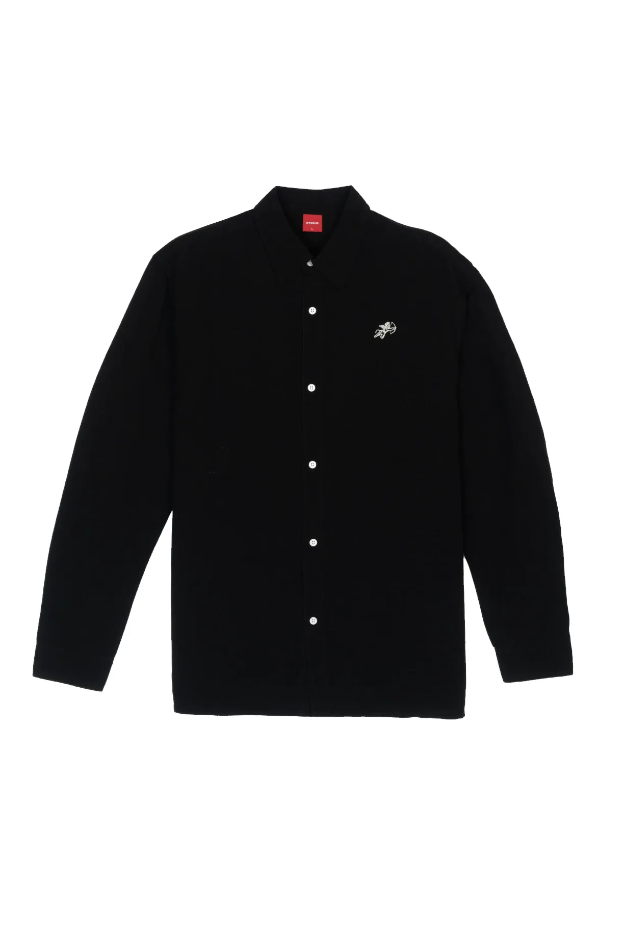 WORSHIP SUPPLIES CHERUB L/S SHIRT - WORN BLACK
