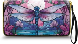 Wristlet Clutch Bags for Women, PU Leather Clutch Bags for Women Bifold Long Slim Clutch