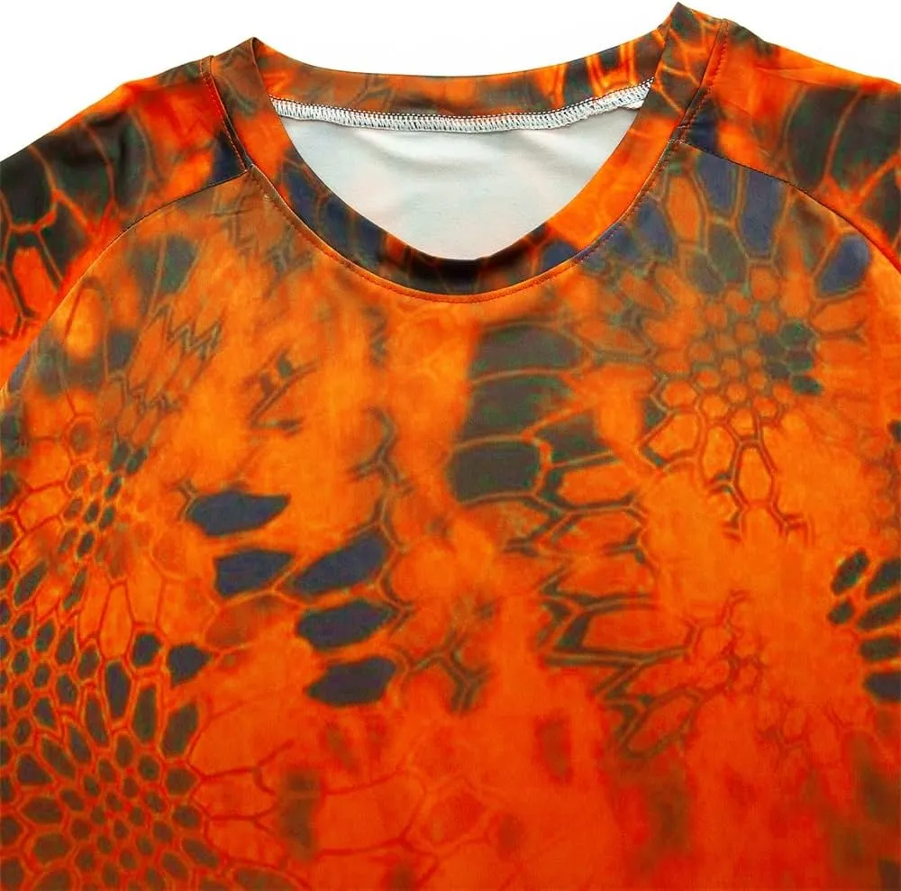 YIBIMOTTO Fishing Shirt for Men Long Sleeve Sun Protection Colorful T-Shirts Quick Dry Cooling Sweatshirts