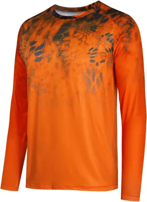 YIBIMOTTO Fishing Shirt for Men Long Sleeve Sun Protection Colorful T-Shirts Quick Dry Cooling Sweatshirts