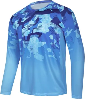 YIBIMOTTO Men's Fashion Fishing Sweatshirts Long Sleeve Running T-Shirts Quick Dry Cooling Outdoor Tee Tops