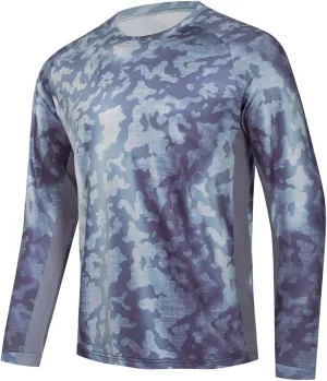YIBIMOTTO Men's Fashion Fishing Sweatshirts Long Sleeve Running T-Shirts Quick Dry Cooling Outdoor Tee Tops
